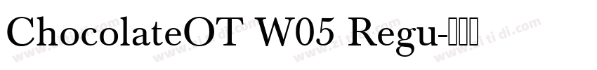 ChocolateOT W05 Regu字体转换